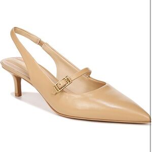 Franco Sarto Tan Slingback Heels